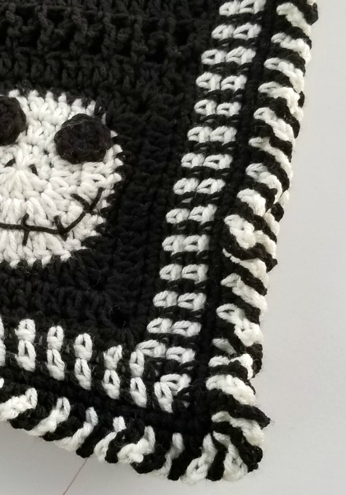 Jack Skellington Crochet Blanket Hooked on Homemade Happiness