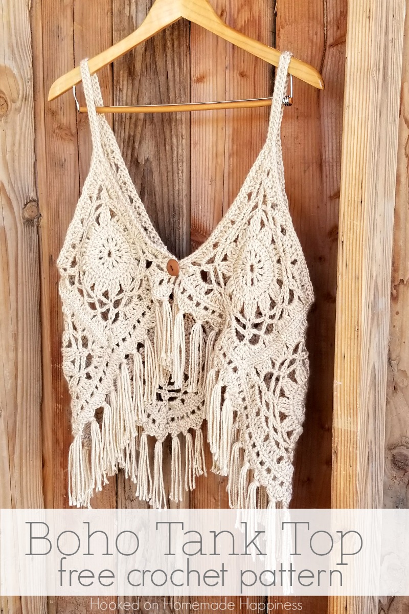 Crochet Boho Tank Top | Hooked on 