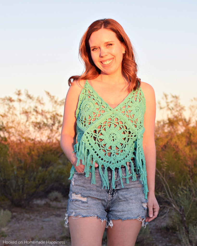 Crochet Boho Tank - Hooked on Homemade Happiness