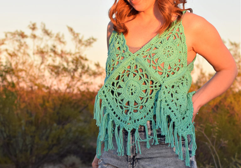 How to Crochet the Boho Tank Top Pattern