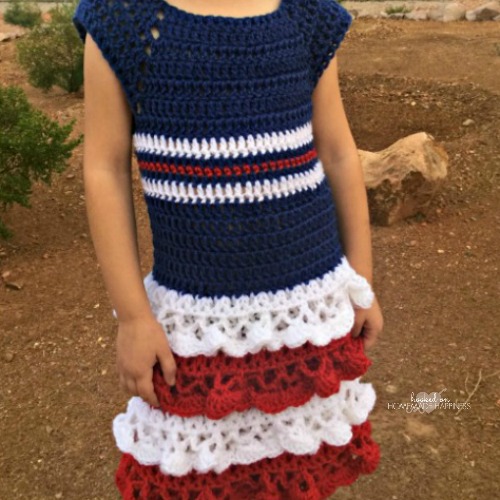 red white and blue dress