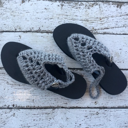 Ingeniører Svare mandig Crochet Sandals with Rubber Flip Flops - Hooked on Homemade Happiness