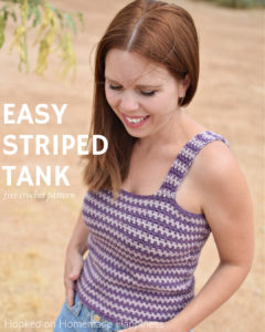 Easy Striped Tank Top Crochet Pattern