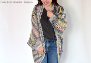 Urban Chic Cocoon Sweater Crochet Pattern - I really enjoy making cocoon sweaters. They're super easy to make and there are endless possibilities. Trust me when I say, any crocheter can make this Urban Chic Cocoon Sweater Crochet Pattern! If you can crochet a rectangle, you can make a cocoon sweater.