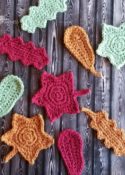 Three Autumn Leaves Crochet Pattern