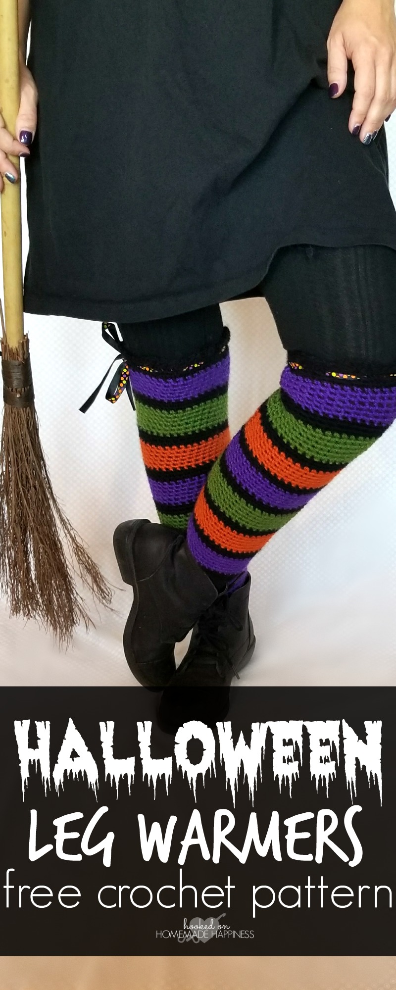 Halloween Crochet Leg Warmers Hooked on Homemade Happiness