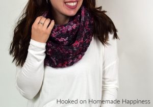 Claret Infinity Scarf Crochet Pattern - Wrap yourself in this easy and beautiful Claret Infinity Crochet Scarf Pattern. I used the Suzette Stitch; the ease and texture of this stitch makes it one of my favorite stitches.