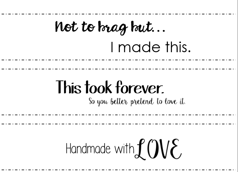 Free Printable Homemade With Love Gift Tags - Made with HAPPY