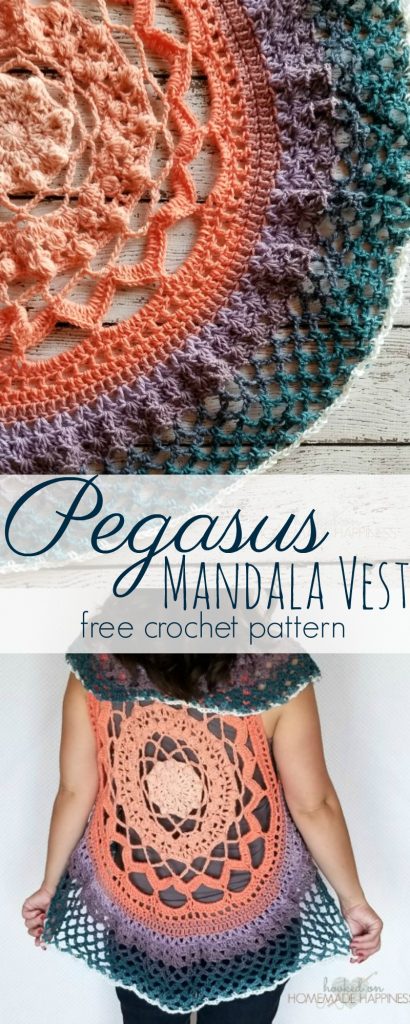 Pegasus Mandala Crochet Vest Pattern Hooked On Homemade