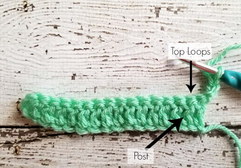 How to Crochet Front Post Double Crochet & Back Post Double Crochet