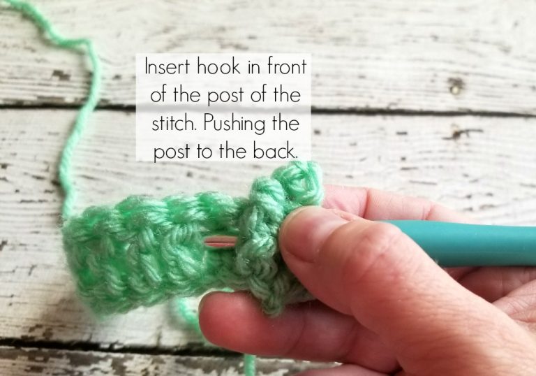 How to Crochet Front Post Double Crochet & Back Post Double Crochet