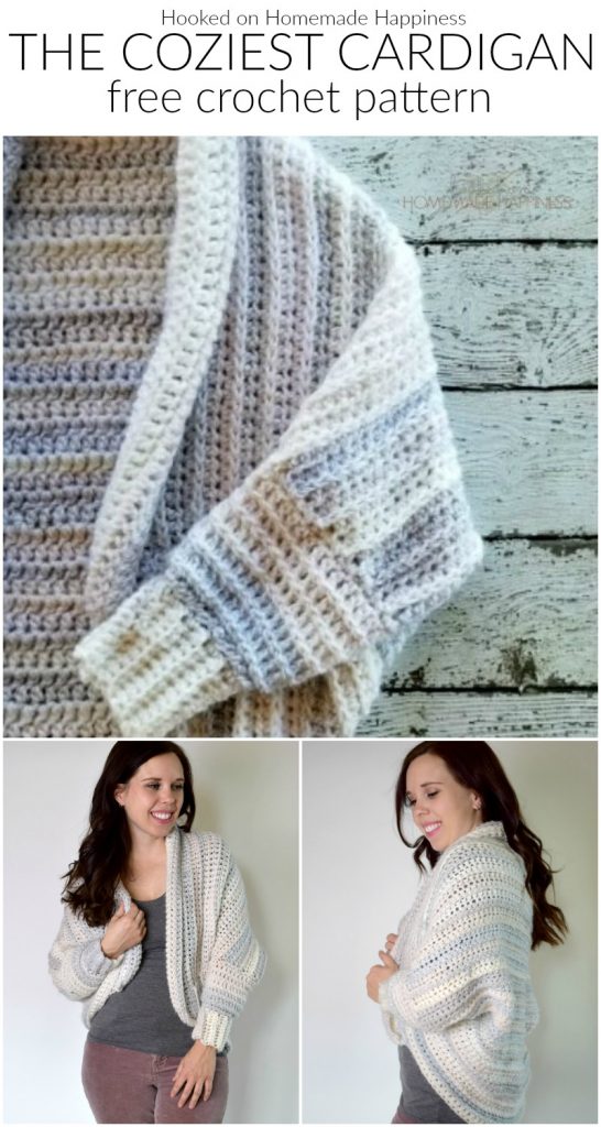 The Coziest Crochet Cardigan - The Coziest Crochet Cardigan is made from the softest, squishiest yarn and it’s bound to keep you nice and cozy this winter!