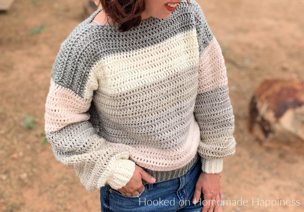 Handmade crocheted sweater