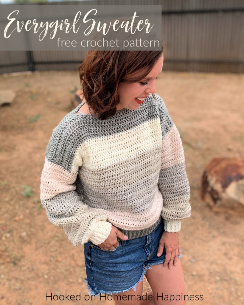 Everygirl Sweater Crochet Pattern - Hooked on Homemade Happiness