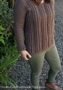 Cable Crochet Sweater Pattern