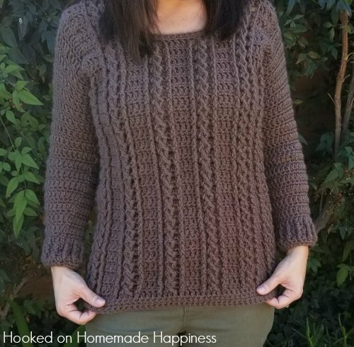 Cable Crochet Sweater Pattern