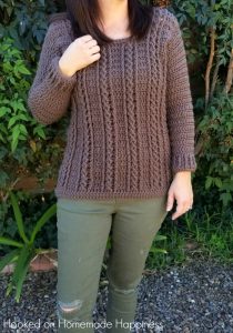 Cable Crochet Sweater Pattern