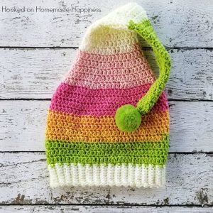 Easy Elf Hat Pattern with Caron Cupcakes