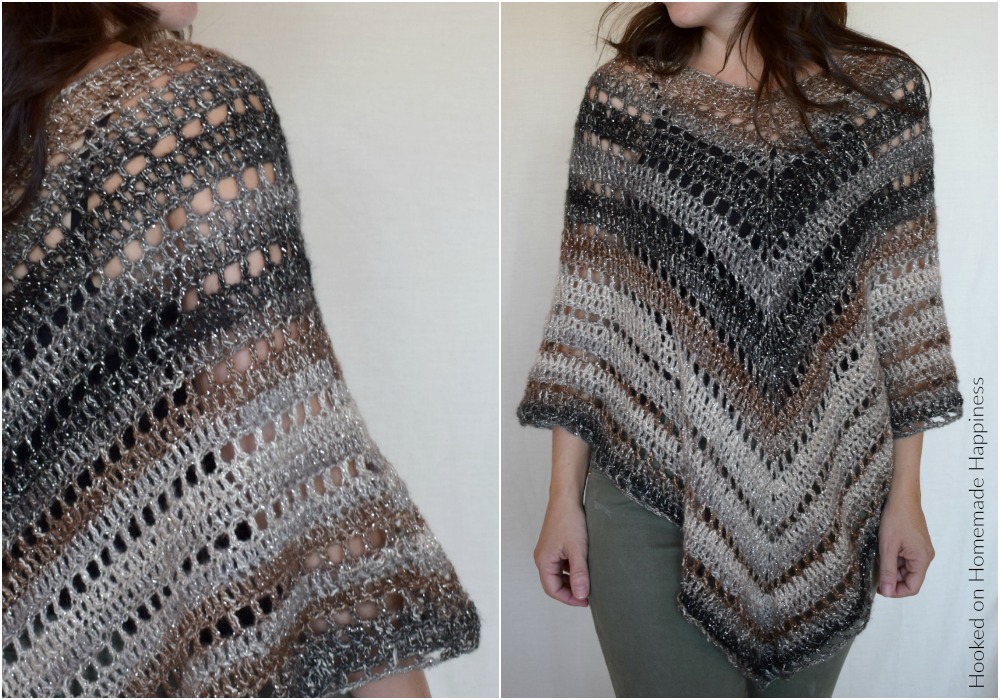 Desert Life Poncho - I named this Crochet Poncho Pattern the  #desertlife Poncho because this is about as cozy as we get here in the desert!