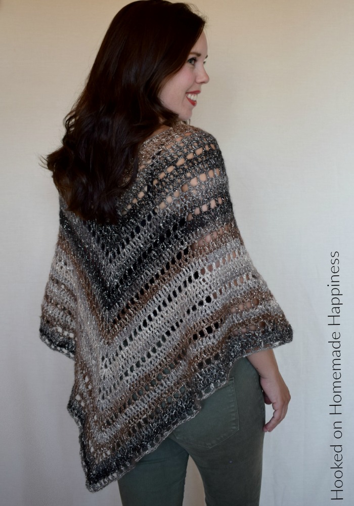 Desert Life Poncho - I named this Crochet Poncho Pattern the  #desertlife Poncho because this is about as cozy as we get here in the desert!