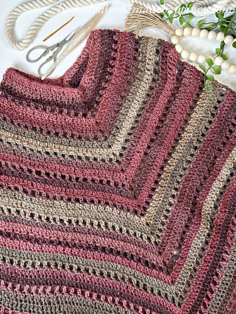 Simple Eyelet Poncho Crochet Pattern