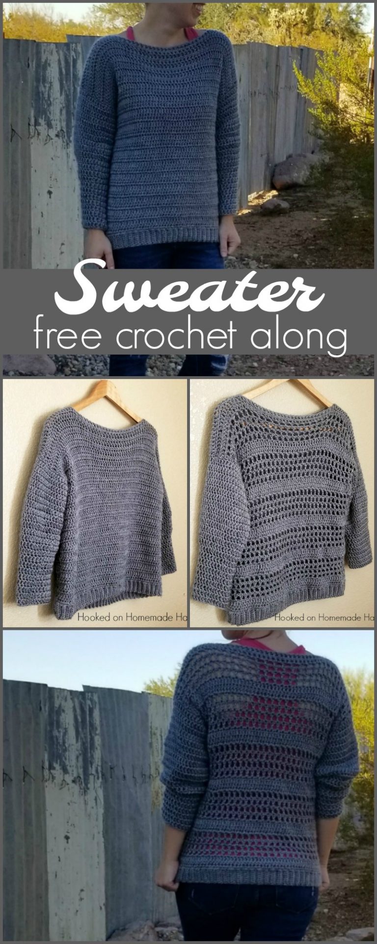 Sweater Crochet Along - Hooked on Homemade Happiness