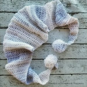 Pom Pom Scarf Crochet Pattern