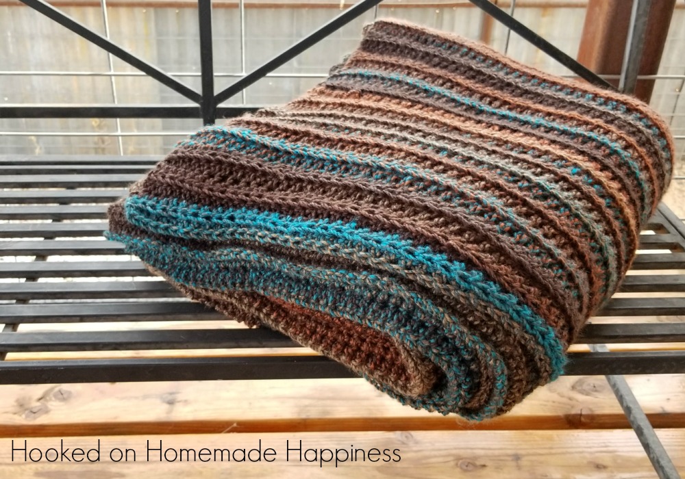 Easy All Half Double Crochet Afghan