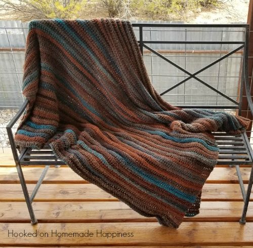 Easy All Half Double Crochet Afghan