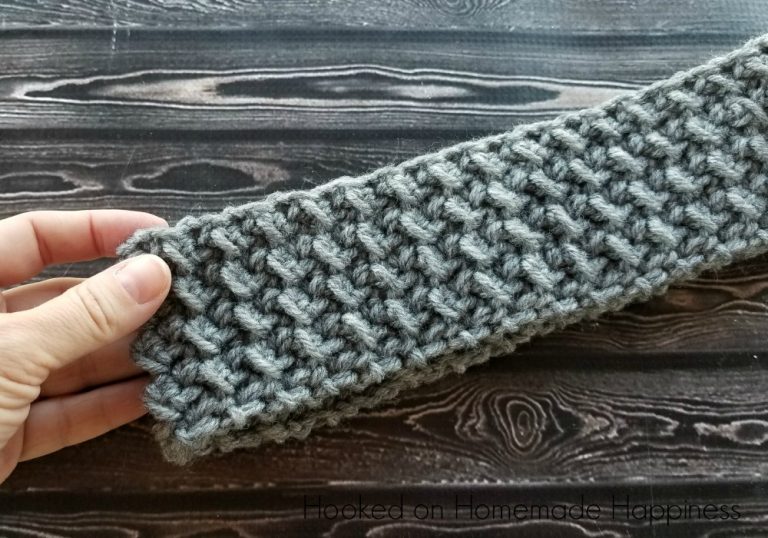 Easy Textured Ear Warmer Crochet Pattern Hooked on Homemade Happiness