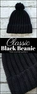 black beanie crochet pattern