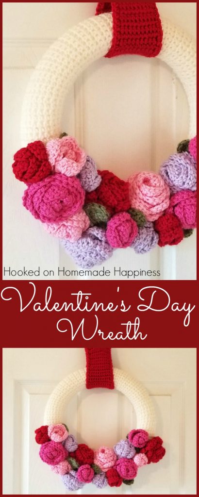 valentine's day wreath crochet pattern