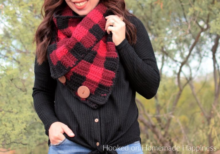 Buffalo Plaid Cowl Crochet Pattern