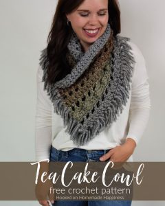 Tea Cake Cowl Crochet Pattern - I'm loving the colorways in the Caron Tea Cakes and they're the perfect size to make this Tea Cake Cowl Crochet Pattern! Neutrals have been calling my name lately and these are perfect!