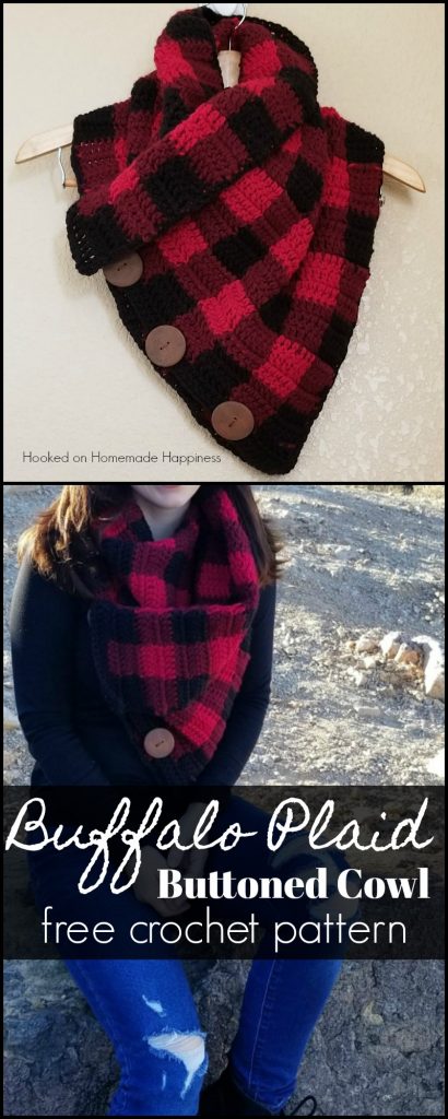 Buffalo Check Cowl Crochet Pattern