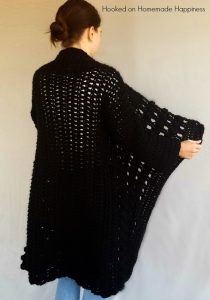 Everyday Black Cardigan Crochet Pattern