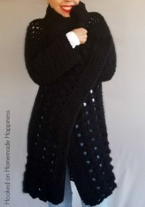Everyday Black Cardigan Crochet Pattern