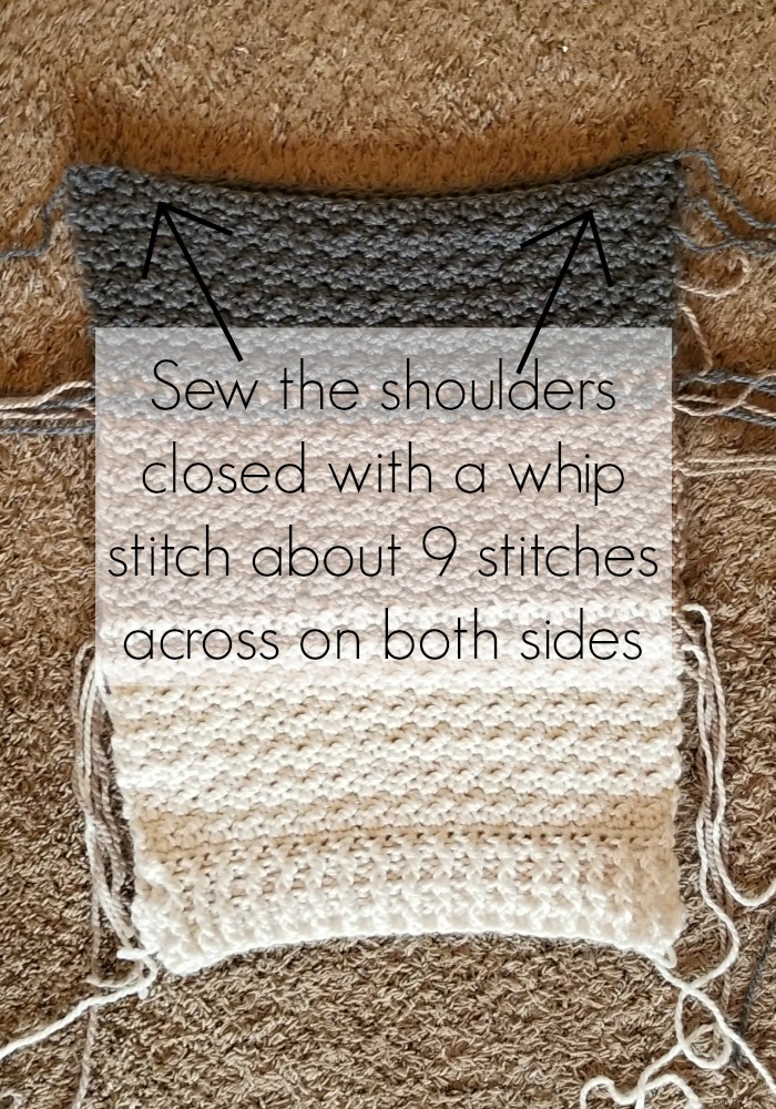 Cowl Sweater Vest Crochet Pattern