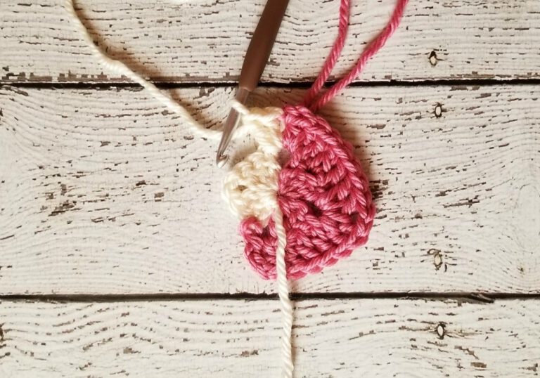 Half and Half Granny Square Crochet Pattern Hooked on Homemade Happiness