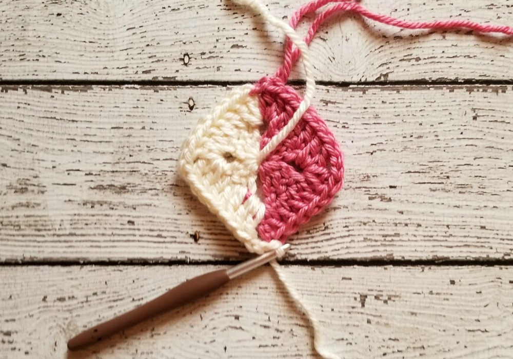 Half and Half Granny Square Crochet Pattern