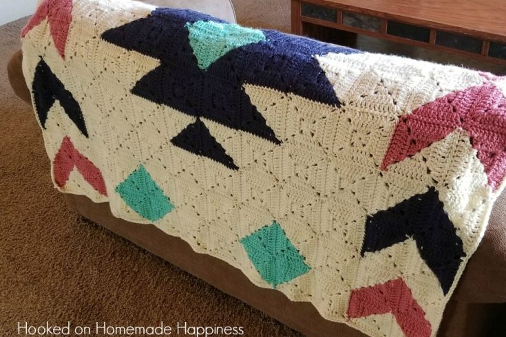 Southwest Granny Square Blanket