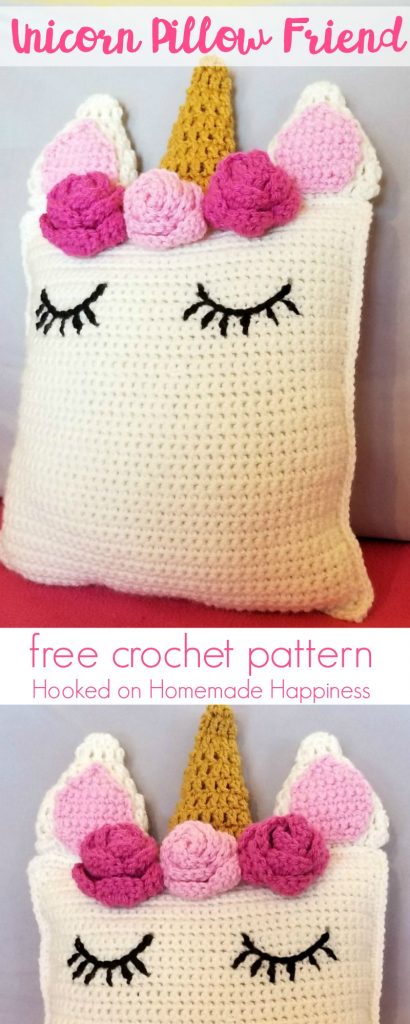 Unicorn Pillow Friend Crochet Pattern