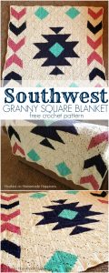 Southwest Granny Square Blanket