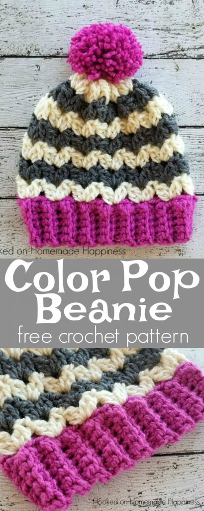 Color Pop Beanie Crochet Pattern