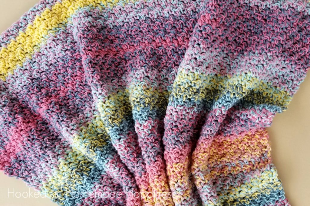 Color Kaleidoscope Crochet Blanket Pattern Hooked on Homemade Happiness