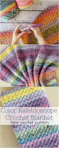 Color Kaleidoscope Crochet Blanket Pattern - So bright and beautiful! You can't go wrong no matter what colors your choose for this Color Kaleidoscope Crochet Blanket Pattern!