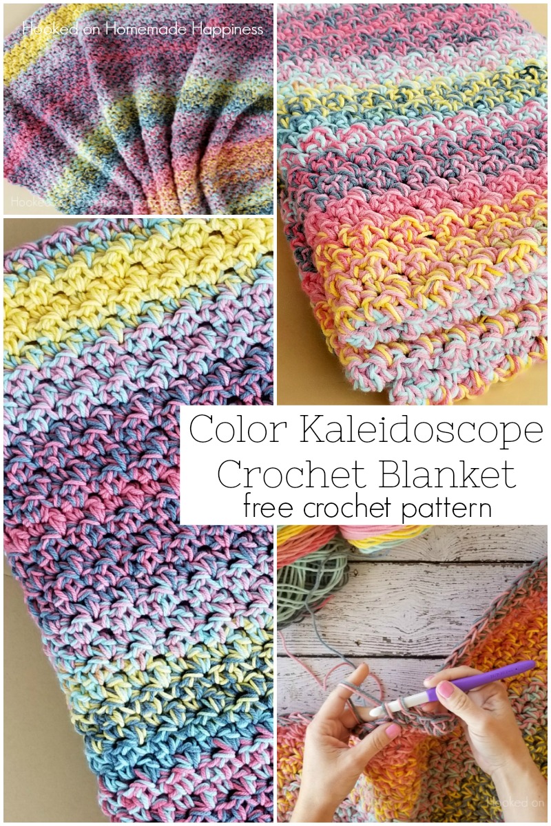 Color Kaleidoscope Crochet Blanket Pattern - So bright and beautiful! You can't go wrong no matter what colors your choose for this Color Kaleidoscope Crochet Blanket Pattern!