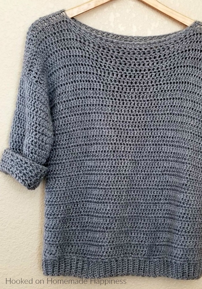 Simple Crochet Sweater Pattern | Hooked 