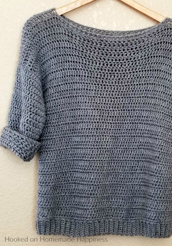 Easy crochet pullover sweater patterns free for women