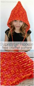 Superstar Hoodie Crochet Pattern - Hooked on Homemade Happiness